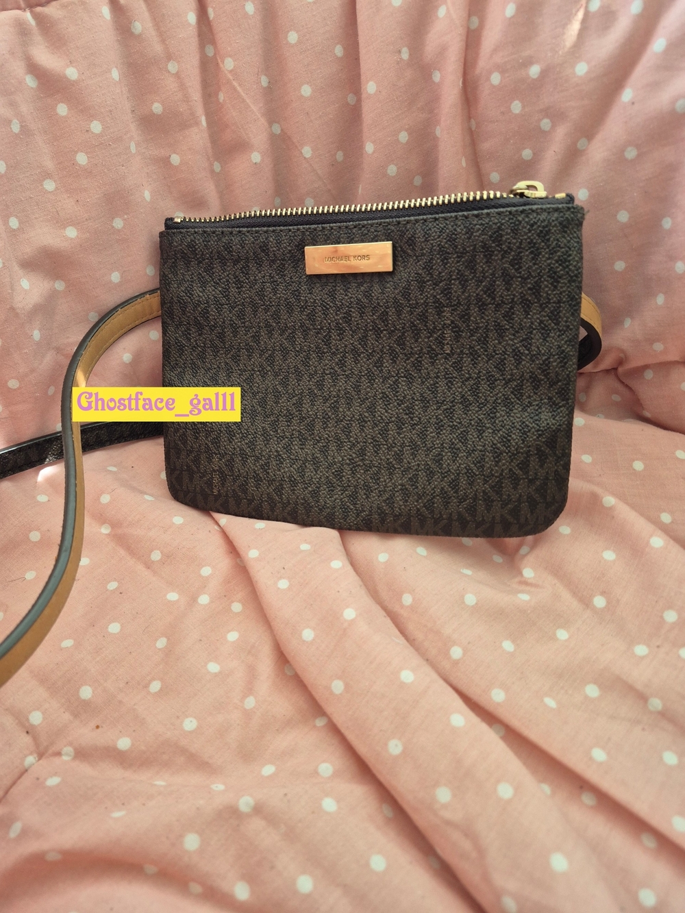 Michael Kors Brown Logo Belt Bag